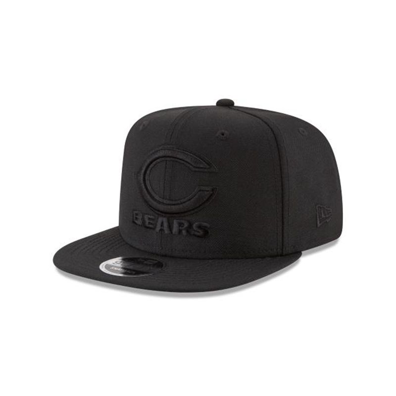 NFL Chicago Bears Black On Black High Crown 9Fifty Snapback (UPP2587) - Black New Era Caps